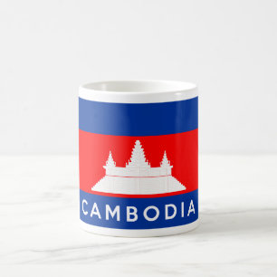 Mug symbole du pays du cambodge nom