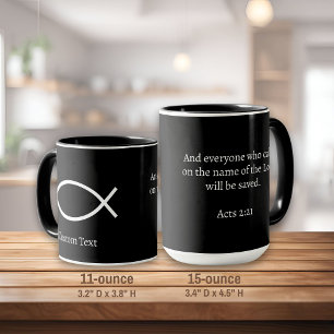 Mug Symbole du poisson de Jésus