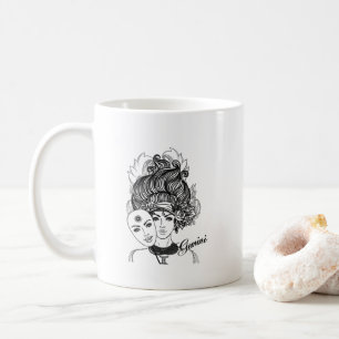 Mug Symbole et signe zodiaque masqué Lady Gemini