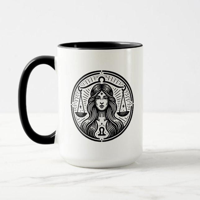 Mug Symbole et traits de la bibliothèque des signes Ho (Gauche)