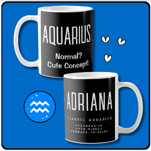 Mug Symbole étoile Aquarius Cadeau Zodiac