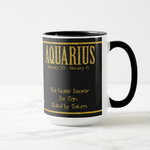Mug SYMBOLE Étoile Zodiaque Aquarius