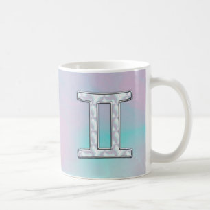 Mug Symbole Gemini de style perle