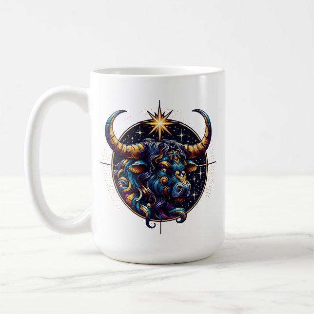 Mug SYMBOLE Horoscope Taurus Zodiaque Astrologie (Gauche)