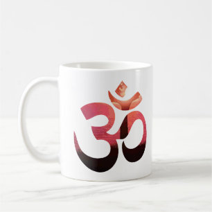 Mug Symbole mantra Om personnalisé Gold Sun Méditation