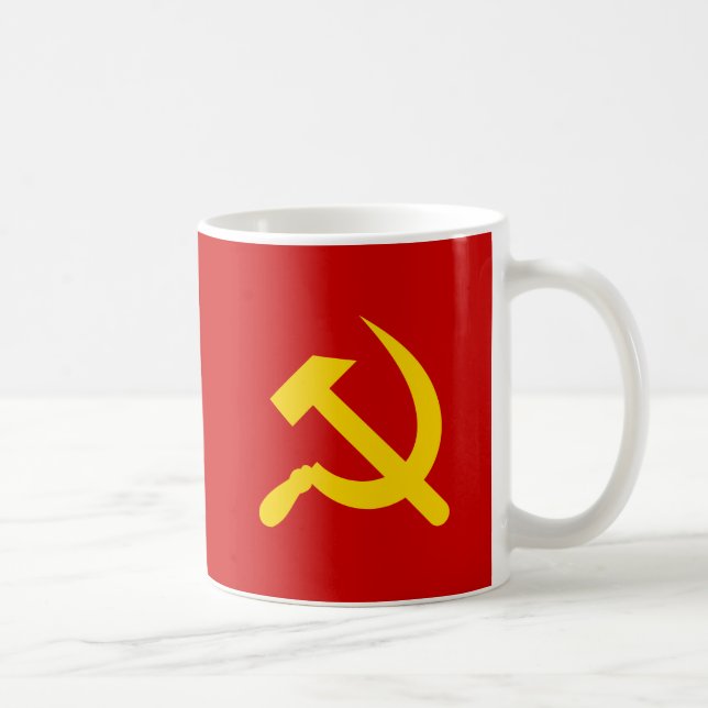 Mug Symbole marteau russe et faucille de l'URSS commun (Droite)