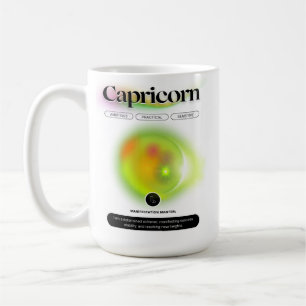 Mug Symbole moderne Zodiac Capricorne Citation Élément