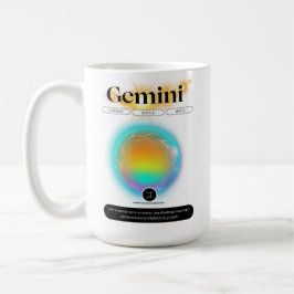Mug Symbole moderne Zodiac Gemini Citation Air Element