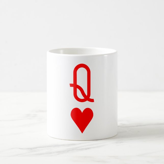 Mug Symbole original de la Saint-Valentin Reine des co (Centre)