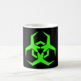 Mug Symbole vert au néon de Biohazard