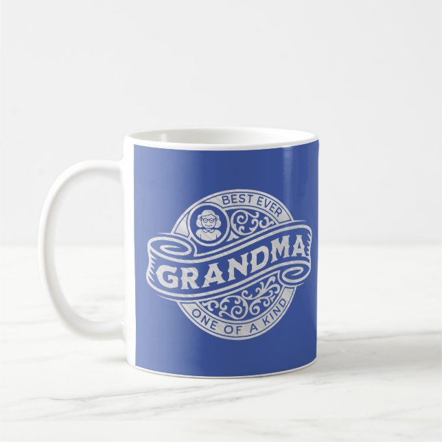 Mug Symbole Vintage Argent Grandma (Gauche)