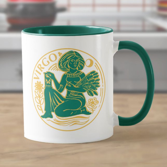 Mug Symbole Virgo du Zodiaque (Créateur téléchargé)