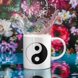 Mug Symbole Yin et Yang blanc et noir