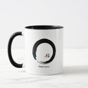 Mug Symbole zen avec le caractère du bonheur