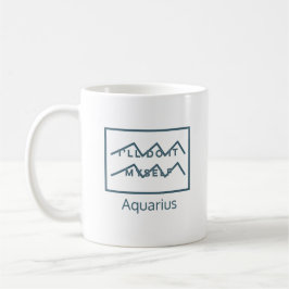 Mug Symbole Zodiaque Aquarius Citation amusante Modern