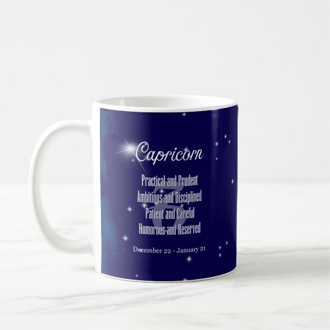 Mug SYMBOLE Zodiaque Capricorne Horoscope Constellatio (Gauche)