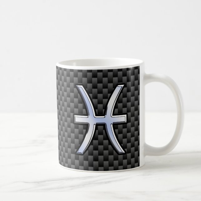 Mug Symbole Zodiaque en forme de fibre de carbone (Droite)