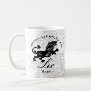 Mug SYMBOLE Zodiaque Léo Personnalisé Astrologie Vinta