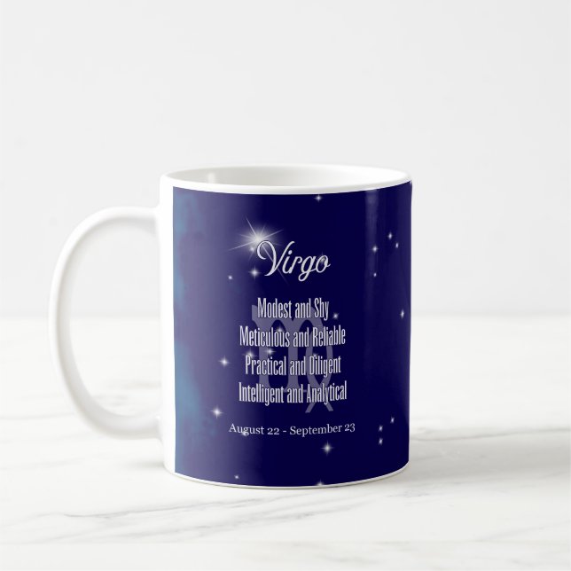 Mug SYMBOLE Zodiaque Virgo Horoscope (Gauche)