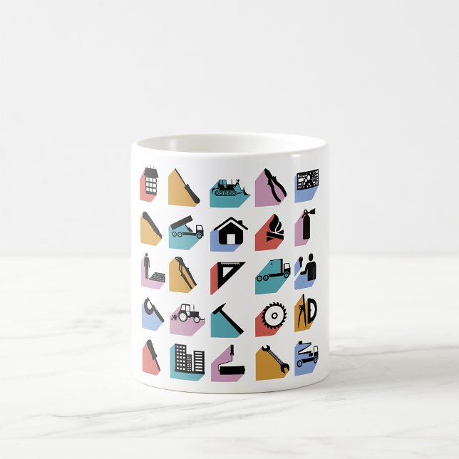 Mug Symboles de construction (Créateur téléchargé)