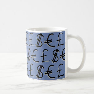 Mug Symboles de devises financières Design