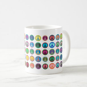 Mug Symboles de paix colorés