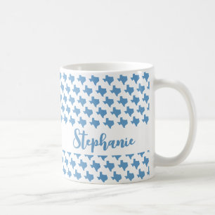 Mug Symboles du Texas, État du Texas, Bleu