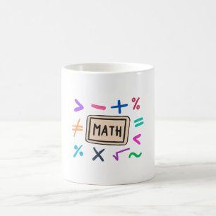 Mug Symboles mathématiques pour les élèves et les pare