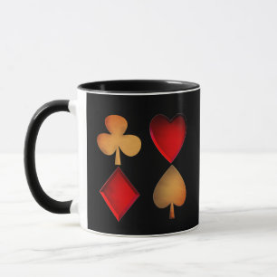 Mug symboles pour jeu de cartes, personnalisées