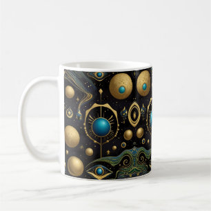 Mug Symétrie stellaire Aztèque : Motif cosmique
