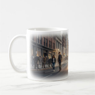 Mug Symphonie de rue de la ville d'espoir silencieux M