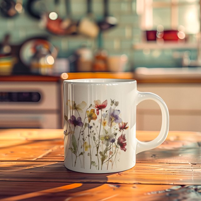 Mug Symphonie fleur sauvage : L'art de l'aquarelle (Créateur téléchargé)