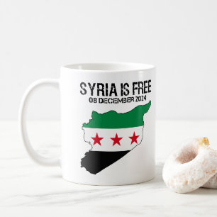 Mug Syrie Libérez le drapeau syrien Syrie Libérez la S
