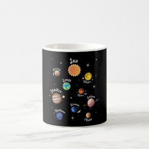 Mug Système solaire Planètes Enfants Connaissances Esp