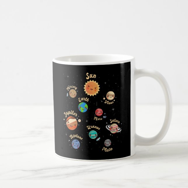 Mug Système solaire Planètes Enfants Connaissances Esp (Droite)