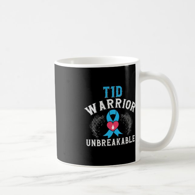 Mug T1D Guerrier Indestructible Mois de sensibilisatio (Droite)