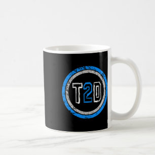 Mug T2d Emblème bleu Type 2 Sensibilisation au diabète