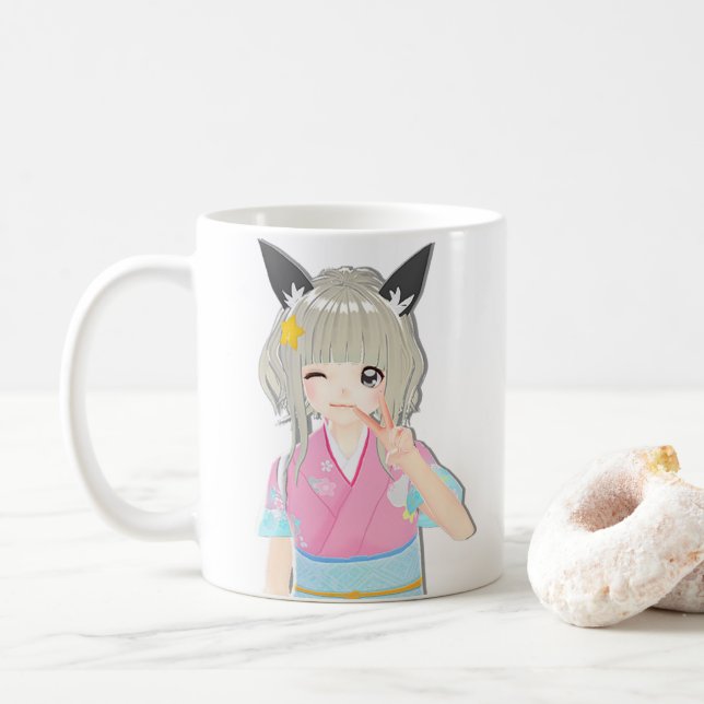 Mug t_mikage mug[VW]/ミカゲマグ[VW] コーヒーマグカップ (Avec donut)