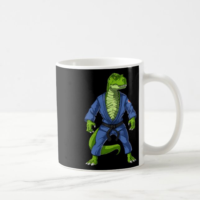 Mug T-rex Dinosaur Jiu-jitsu Judo Ninja Arts martiaux  (Droite)