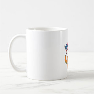 Mug T-shirt avec gravure vintage du drapeau de dinosau