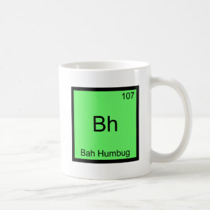 Mug T-shirt Bh - Bah Humbug Symbole d'élément de chimi