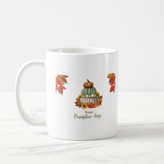 Mug T-shirt blanc citrouille jour