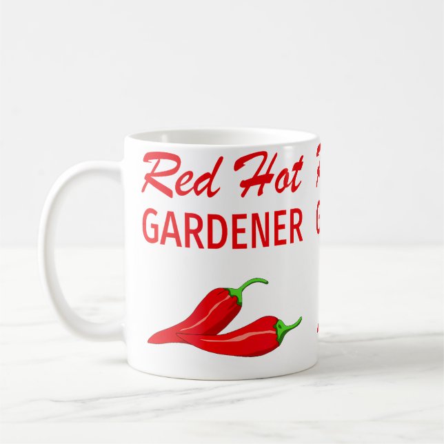 Mug T Shirt Cadeau Drôle de Jardinage Chaud (Gauche)