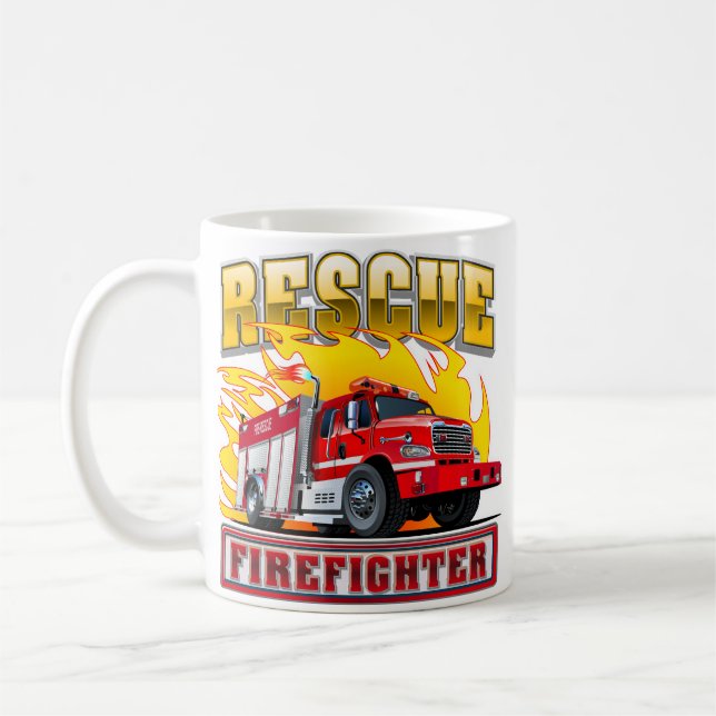 Mug T-shirt Camion-feu (Gauche)