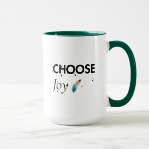 Mug T-shirt Choisissez la Joie Citation Positive Mot