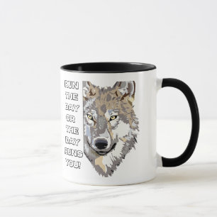 Mug T-Shirt Citation Loup Motivationnel - Vous Dirigez