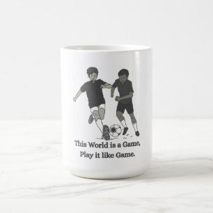 Mug T-shirt de citation de football inspirant pour les