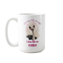 T-shirt de l'animal mignon, Tee d'autruche drôle