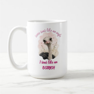 Mug T-shirt de l'animal mignon, Tee d'autruche drôle