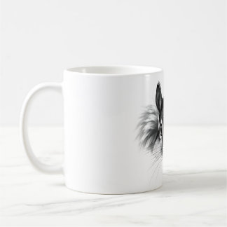 Mug T-shirt de l'Écureuil - Noir et blanc réaliste D